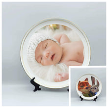 画像をギャラリービューアに読み込む, オーダーメイド 写真をプリントする可能なお皿 ボーンチャイナ プレート