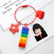 画像をギャラリービューアに読み込む, 【オーダーメイド】写真入り 顔はめ フォト オリジナル アクリルキーホルダー バッグチャーム キーリング キーチェン かわいい 面白い