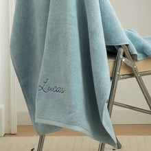 画像をギャラリービューアに読み込む, オーダーメイド 名入れタオル 刺繍入りバスタオル コットン