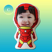 画像をギャラリービューアに読み込む, 【オーダーメイド】顔写真入り 抱き枕・クッション・ぬいぐるみ オリジナルプリントクッション