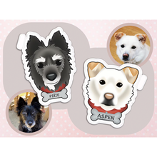 画像をギャラリービューアに読み込む, うちの子の名前と写真で作る ペットシール 防水