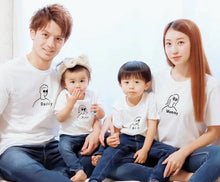画像をギャラリービューアに読み込む, 【オーダーメイド】大人用Tシャツ☆名前入り☆ファミリーデザイン☆ 家族写真☆ ホワイト