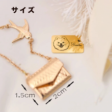 画像をギャラリービューアに読み込む, うちの子の名前と写真で作る ネックレス