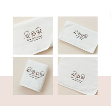 画像をギャラリービューアに読み込む, 【カスタマイズ可能】赤ちゃん・子ども 誕生日・出産祝いギフト|アイコン・お名前・誕生日刺繍いりハンカチ・タオル