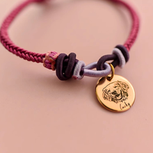 画像をギャラリービューアに読み込む, 写真入りブレスレット 手編み プレゼント