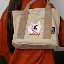 画像をギャラリービューアに読み込む, ペットのズック製バッグ ハンドバッグ 帆布