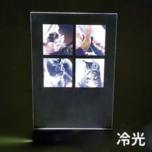 画像をギャラリービューアに読み込む, アクリルフォトフレーム|写真入り|カスタマイズ|ペット|発光機能