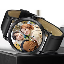 画像をギャラリービューアに読み込む, オーダーメイド 名前入り 写真入り 腕時計 ウオッチ おしゃれ シンプル 彼氏への贈り物