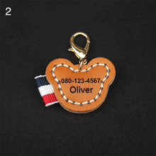 画像をギャラリービューアに読み込む, 【カスタマイズ可能】名前・電話番号入れ ペット迷子札 犬 猫 首輪 チョーカー ペットタグ 静音で軽量 本革 やわらかい おしゃれ ペットグッズ|Unimstar