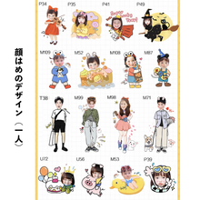 画像をギャラリービューアに読み込む, 顔はめデザイン(一人)