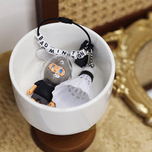 画像をギャラリービューアに読み込む, カスタマイズ可能|名前入り キーホルダー キーチェーン|バドミントンペンダント デコレーション プレゼント