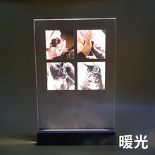 画像をギャラリービューアに読み込む, アクリルフォトフレーム|写真入り|カスタマイズ|ペット|発光機能