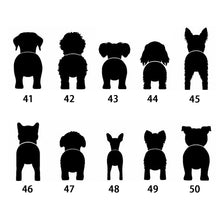 画像をギャラリービューアに読み込む, オリジナルステッカー おしゃれ 印刷|車ステッカー かわいい 名入れ 犬の尻