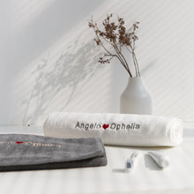 画像をギャラリービューアに読み込む, オーダーメイド 名入れタオル 刺繍入りマフラータオル コットン