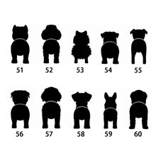 画像をギャラリービューアに読み込む, オリジナルステッカー おしゃれ 印刷|車ステッカー かわいい 名入れ 犬の尻