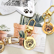 画像をギャラリービューアに読み込む, オーダーメイド|名前・電話番号入り|ペット迷子札|刻印 名札 連絡先|犬猫