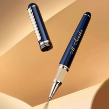 画像をギャラリービューアに読み込む, 【オーダーメイド】名入れサインペン 金属中性ペン|ビジネスマン用 高級オフィス|金属製 重み感 水性ボールペン 高級カスタム ギフトセット