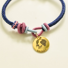 画像をギャラリービューアに読み込む, 写真入りブレスレット 手編み プレゼント