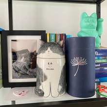 画像をギャラリービューアに読み込む, ペットの骨壷 おしゃれ 手作り 名入れ|オリジナル手描き