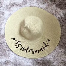 画像をギャラリービューアに読み込む, オーダーメイド 名前・メッセージ入り 麦わら帽子 日よけ帽子|夏 ストローハット 日差し対策|誕生日 プレゼント