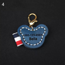 画像をギャラリービューアに読み込む, 【カスタマイズ可能】名前・電話番号入れ ペット迷子札 犬 猫 首輪 チョーカー ペットタグ 静音で軽量 本革 やわらかい おしゃれ ペットグッズ|Unimstar