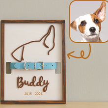画像をギャラリービューアに読み込む, 【オーダーメード】名入れアクリル画 ペットの耳の写真で作る|3D 木製アートフレーム画|犬・猫 メモリアレ 壁掛け