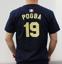 画像をギャラリービューアに読み込む, 【オーダーメイド】名前入り フランスサッカーユニフォームTシャツ フランス代表 FRANCE レ・ブルー ル・コック トリコロールレプリカ 背番号&名入れ 家族Tシャツ☆ファミリーデザイン 背ネーム マーキング