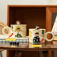 画像をギャラリービューアに読み込む, オーダーメイドのカップルコーヒーカップ