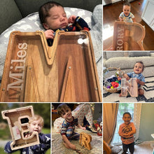 画像をギャラリービューアに読み込む, 子供のプレゼント, 木製キャッシュ ボックス, 名前入り貯金箱, 男の子・女の子のパーソナライズされたギフト | 出産祝いの贈り物 | 誕生日ギフトー