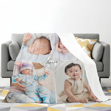 画像をギャラリービューアに読み込む, 4枚写真 名入れ ブランケット