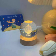 画像をギャラリービューアに読み込む, オーダーメイド 文字入り 生年に応じる月相 クリスタルボール月ランプ ナイトライト 結婚祝い プレゼント