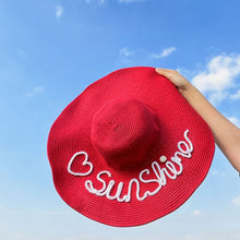 画像をギャラリービューアに読み込む, 【オーダーメイド】名前・メッセージ入り 麦わら帽子|夏 ストローハット 日差し対策|誕生日 母の日 プレゼント