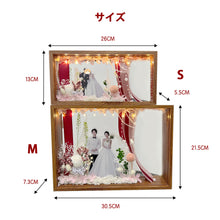 画像をギャラリービューアに読み込む, カスタマイズ可能な写真入りフォトフレーム プリザーブドフラワー|結婚祝い おしゃれ プレゼント|Unimstar