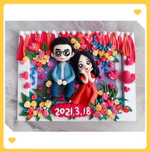 画像をギャラリービューアに読み込む, オリジナルフィギュア 3dフォトフレーム|結婚祝い 誕生日プレゼント|似顔絵 おしゃれ ギフト|Unimstar