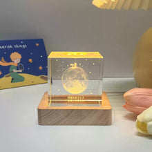 画像をギャラリービューアに読み込む, オーダーメイド 文字入り 生年に応じる月相 クリスタルボール月ランプ ナイトライト 結婚祝い プレゼント