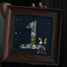 画像をギャラリービューアに読み込む, 年数カスタム可能 プリザーブドフラワー 写真立て 名入れ フォトフレーム 結婚記念日 プレゼント