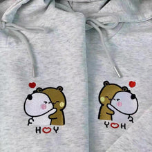 画像をギャラリービューアに読み込む, 名入れ 文字 刺繍入り カスタマイズ可能 スウェット パーカー 裏起毛 トレーナー フーディー クリスマスプレゼント