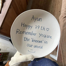 画像をギャラリービューアに読み込む, オーダーメイド 文字入りお皿 おしゃれ ケーキ皿 食器 陶磁器 プレート