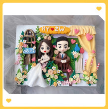 画像をギャラリービューアに読み込む, オリジナルフィギュア 3dフォトフレーム|結婚祝い 誕生日プレゼント|似顔絵 おしゃれ ギフト|Unimstar