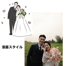 画像をギャラリービューアに読み込む, 写真から手描きイラストに ドライフラワーフレーム 押し花|結婚祝い 誕生日プレゼント|Unimstar