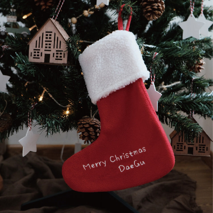 名入れクリスマスソックス 名前入り メッセージ入り｜クリスマス