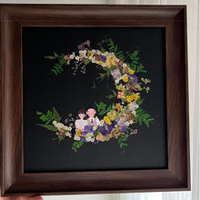 画像をギャラリービューアに読み込む, 名入れ プリザーブドフラワー フォトフレーム 月 写真入り オーダーメイド 結婚祝い プレゼント