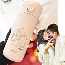 画像をギャラリービューアに読み込む, カスタム可能 ステンレスボトル サーモス水筒 断熱 保温 保冷 クリスマスプレゼント