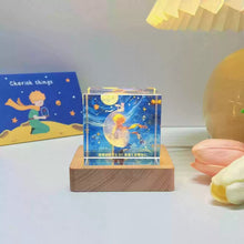 画像をギャラリービューアに読み込む, オーダーメイド 文字入り 生年に応じる月相 クリスタルボール月ランプ ナイトライト 結婚祝い プレゼント