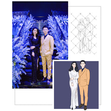 画像をギャラリービューアに読み込む, 写真から手描きイラストに ドライフラワーフレーム 押し花|結婚祝い 誕生日プレゼント|Unimstar