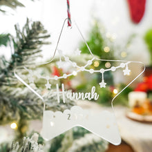 画像をギャラリービューアに読み込む, 名入れアクリル製星型クリスマスオーナメント|名前をカスタマイズできる プレゼント ギフト|Unimstar