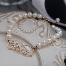 画像をギャラリービューアに読み込む, お名前をカスタマイズできる パールブレスレット|クリスマスプレゼント 誕生日ギフト|Unimstar