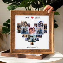 画像をギャラリービューアに読み込む, カスタマイズ可能 フォトフレーム ガラス 写真立て 壁掛け スタンド 結婚祝い プレゼント