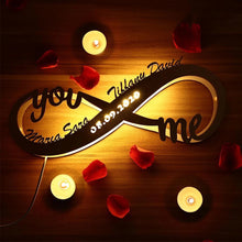 画像をギャラリービューアに読み込む, カスタマイズ可能 ナイトライト|名入れ・日付けいり 結婚祝い プレゼント|カップル 記念日 ギフト|Unimstar