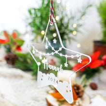 画像をギャラリービューアに読み込む, 名入れアクリル製星型クリスマスオーナメント|名前をカスタマイズできる プレゼント ギフト|Unimstar